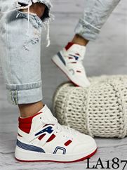 LA187 WH/RED